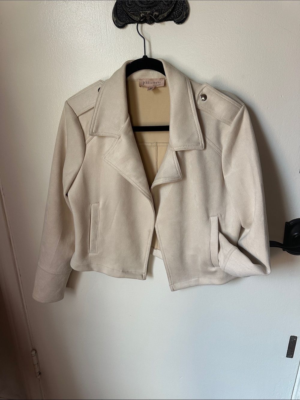 Philosophy cream open jacket
